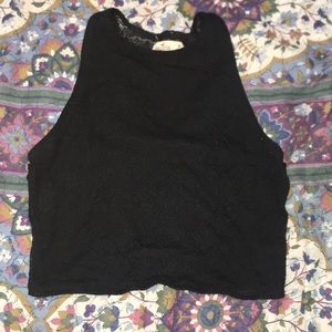 Black crop top